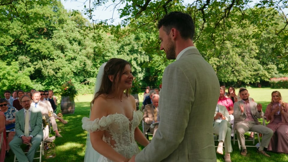 Still uit de film: Dinah en Gerard